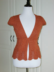 Summer Cardigan with Short Sleeve Free Knitting Patterns