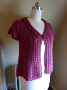 Summer Cardigan with Short Sleeve Free Knitting Patterns