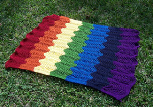 Rainbow Baby Blanket Free Knitting Patterns